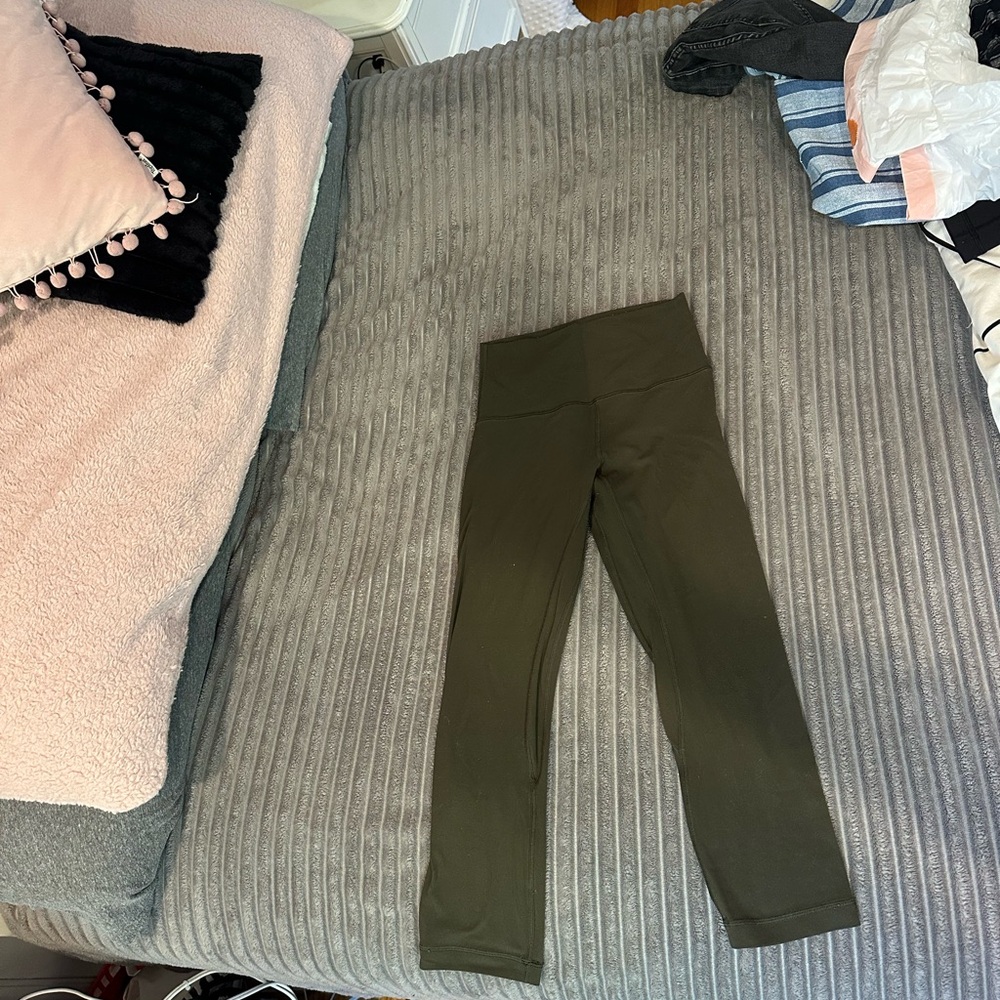 Kids Olive Green Leggings